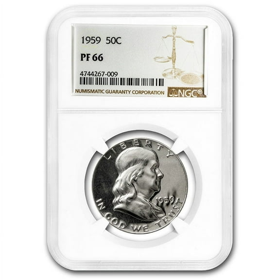 1959 Franklin Half Dollar PF-66 NGC