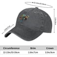 thumbnail image 6 of Colorful Turtle Distressed Adjustable Washed Denim Mens Dad Trucker Hat Baseball Ball Cap for Men, 6 of 6