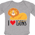 thumbnail image 4 of Inktastic I Love Lions Boys or Girls Long Sleeve Baby Bodysuit, 4 of 5