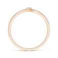 thumbnail image 2 of ANGARA Natural Prong Set Diamond Split Shank Promise Ring in 14K Rose Gold for Women (Size-2mm| Color-G| Clarity-VS2) | April Birthstone, Anniversary, Jewelry Gift for Women | Natural Diamond Ring, 2 of 12