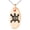 Rose, variant on Stainless Steel Aztec Adaptability Rune Engraved Small Oval Charm Pendant Necklace