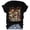 Black, variant on QHWAUAKFBN T Shirts For Women Trendy Loose Fit Summer Printed Cotton Feel Short Sleeve Round Neck Tee Tshirts Top