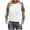 #045-Khaki, variant on Craaazy Women's Fashion Long Sleeve Shirt Plaid Print T-Shirt Casual Round Neck Lightweight Casual Tops Gifts