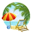 thumbnail image 2 of Icon to Beach and Wall Mural Decal by Wallmonkeys Vinyl Peel and Stick Graphic (36 in H x 34 in W), 2 of 4