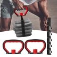 thumbnail image 6 of Adjustable Kettlebell Handle for Plates Weights Exercise Fitness Grip Handle Set B, 6 of 8