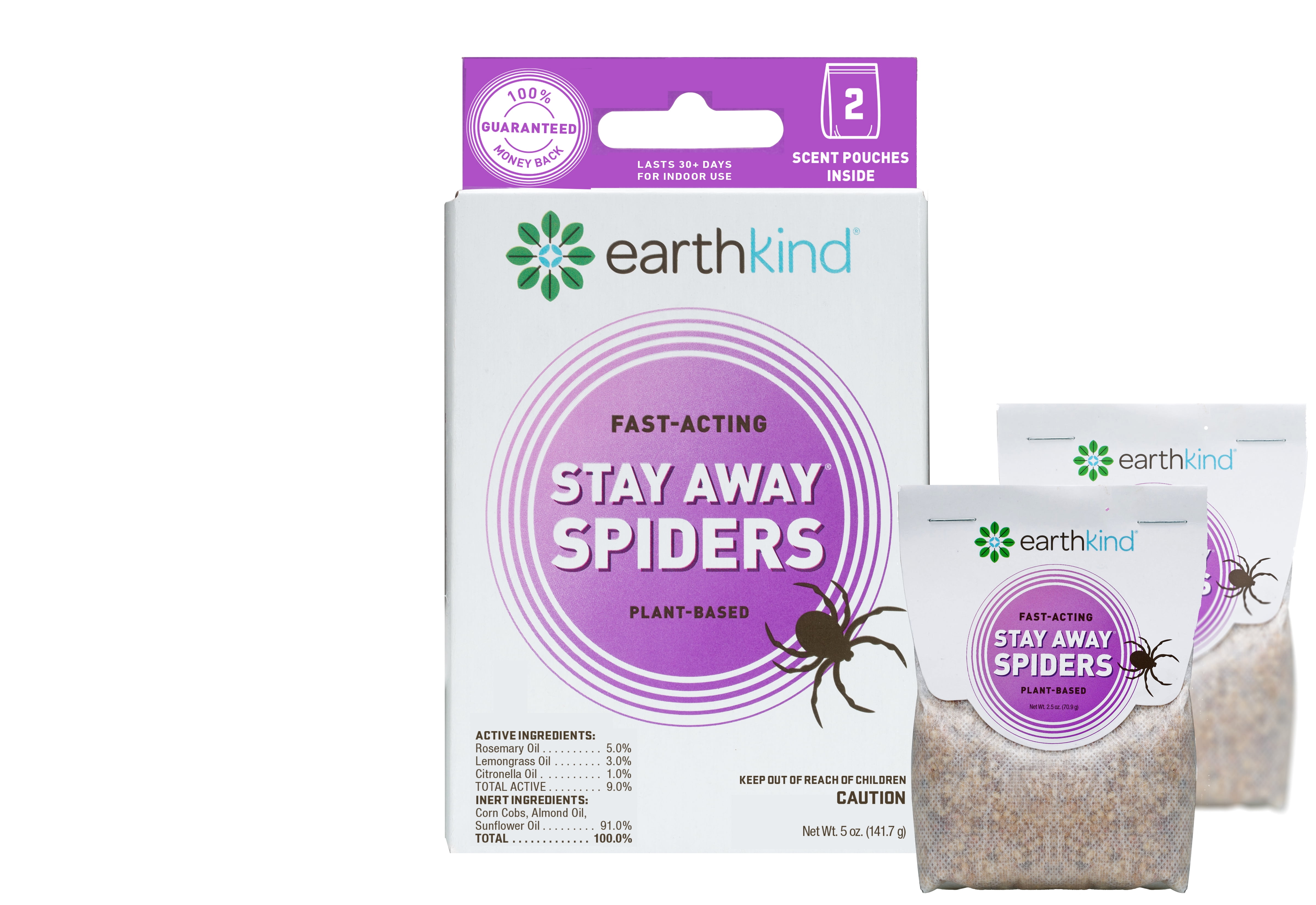 Earthkind Stay Away Spiders Natural Repellent, Pest Repellent, 5 oz., 2-Pack