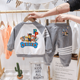 thumbnail image 4 of 2pcs Paw Patrol Crewneck Sweatshirt Set Kid Anime Cartoon Paw Patrol Printed Sweatshirt Color-block Raglan Fleece Birthday Gifts, 4 of 4
