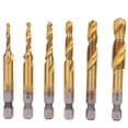 thumbnail image 2 of HSS Tap Set, Gold Thread Tap, Silver Building Industrial Industrial Application Machinery for Drilling, 2 of 8