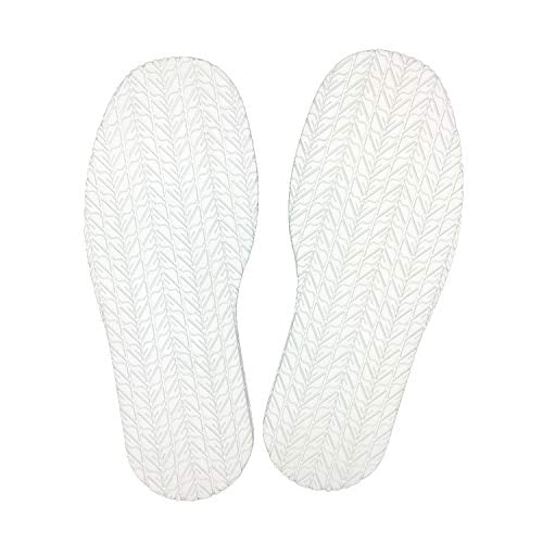 KANEIJI Shoe Replacement Rubber Out Sole, Different Colors,4mm Thickness, one Pair (White)