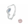 thumbnail image 2 of Anillo Flor De Tulipán Plata 925 Cristal Regalo Para Mujer Xtellar blanco, 2 of 4