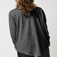 thumbnail image 4 of Women‘s Causal T-Shirt V Neck Long Sleeve Loose Fit Tops Solid Color Blouse Basic Tees, 4 of 6