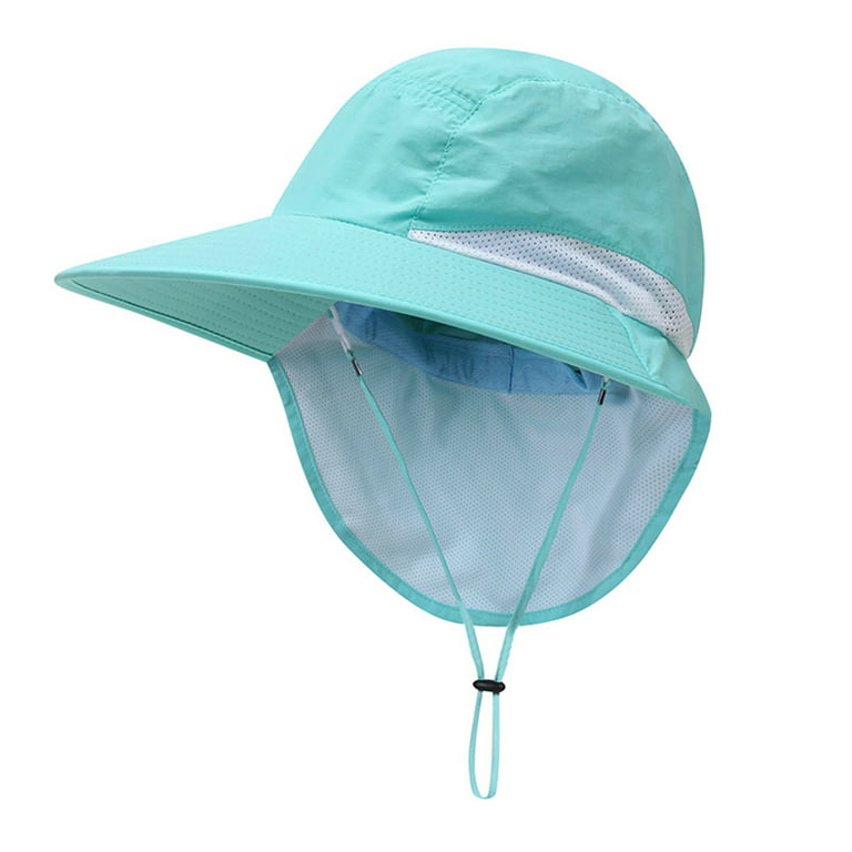 JOJOLOVEU Bucket Hat Kit Men Mountaineering Fishing Solid Color Hood Rope  Outdoor Shade Foldable Casual Breathable
