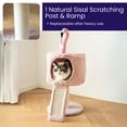 thumbnail image 5 of Catry 29" Cat Tree with Top Condo, Replaceable Posts, Sisal Scratching Ramp, for Small Cats & Kittens, Pink, 5 of 8