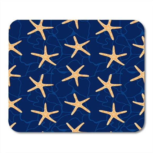JSDART Repeat Seamless Pattern with Star Fish Underwater Background Starfish Mousepad Mouse Pad Mouse Mat 9x10 inch
