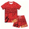 thumbnail image 4 of RMGVDSD Boys 2 Piece Ice Cream Baseball Shorts Sets Short Sleeve Tee Tops and Shorts Back To School Outfit for Kids Summer Clothes Daily School Wear, 4 of 4