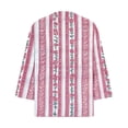 thumbnail image 2 of TaTaai Bohemian Women Blouse 3/4 Sleeve V Neck Loose Fit Machine Washable Lightweight Casual Vacation Beach Daily Wear Top Gift, 2 of 9