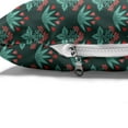 thumbnail image 4 of Dark Teal Pet Bed, Floral Pattern with Dark Salmon Colored Tulip Petals Inspired Motifs, Resistant Pad for Dogs and Cats Cushion with Removable Cover, 24" x 39", Emerald and Dark Teal, by Ambesonne, 4 of 4