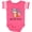 Football Pink and White, variant on Inktastic Let it Snow Cute Orange Fox in Hat and Scarf Boys or Girls Baby Bodysuit