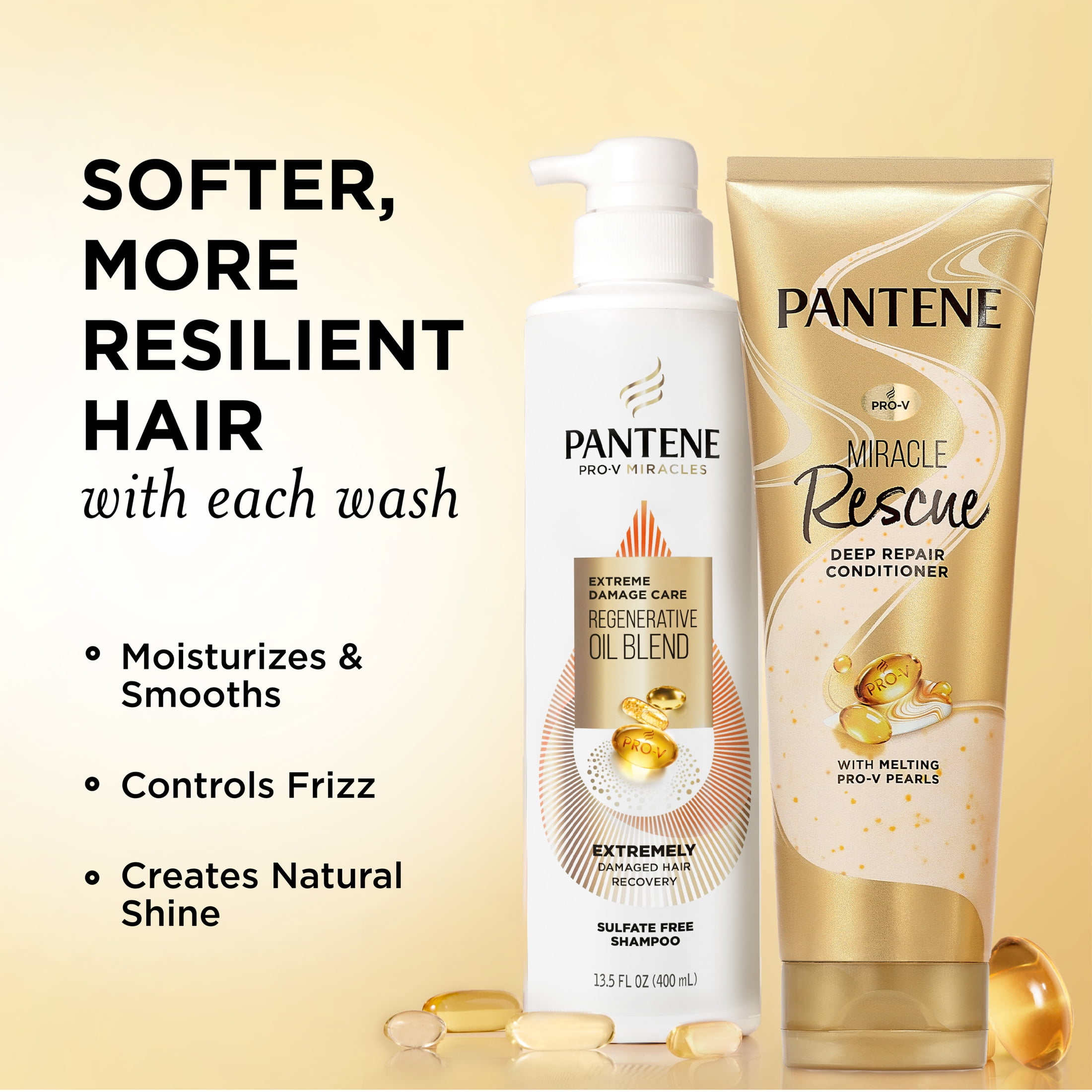 Pantene Pro-V Miracles Shampoo and Deep Conditioner, Regenerative Pantene Pro-V Miracles Shampoo and Deep Conditioner, Regenerative