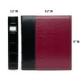 thumbnail image 6 of Bellagio-Italia 3-Ring Office Binder - Burgundy - Leather - 225-Sheet Storage Capacity - File Storage for Presentations, Documents - Blank Index Plate on Spine for Custom Labeling - 1 Pack, 6 of 7