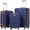 Apricot Navy, variant on Coolife Luggage 3 Piece Set Suitcase Spinner Hardshell Lightweight TSA Lock (apricot navy,20/24/28)