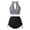 R587/Black, variant on Vividxx Womens Bikini Sets Women Hollow Out Striped Prints Lacing Backless Swimwear Summer Two Piece Swimsuit Beach Bikini Comfortable Vacation Beachwear