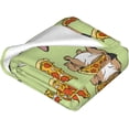 thumbnail image 5 of Pizza Flannel Fleece Blanket Plush Blanket Air Conditioning Blanket Throw Blanket Ultra-Soft Cozy Blankets for Bed Couch Chair Car Living Room 60"x50", 5 of 6