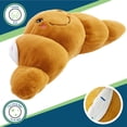 thumbnail image 4 of Your Zone Croissant Shaped Plush Body Pillow, Beige, Soft & Cozy, 4 of 6