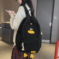thumbnail image 4 of LHSHID Duck Cute Backpack Large Aesthetic Backpack Kawaii Corduroy Mochila Backpack Leisure Daypack Funny Duck Backpack, 4 of 9