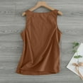 thumbnail image 5 of Tittly Womens Tank Tops Vest for Women Womens Workout O Neck Sleeveless Breathable Tank Casual Tops Shirt Sleeveless Tops for Women Summer Tops Coffee L, 5 of 5