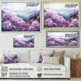 thumbnail image 4 of Designart "Mountain Meadow Of Pink Rhododendrons I" Rhododendron Floater Framed Wall Art Living Room, 4 of 5