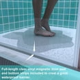 thumbnail image 5 of Classy 32-33" W x 72" H Pivot Shower Door Semi-Frameless Hinged Oil Rubbed Bronze Install Glass Shower Door, 5 of 16