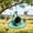 Blue Teacup, variant on qolami Bird Feeder Hanging Orange Fruit Bird Feeder with Hook Black Fruit Holder for Outdoors Garden Patio
