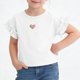 thumbnail image 2 of Camisetas de Manga Corta de Verano de las Mujeres de Punto de Costillas con Corte de Espalda de Arco Slim Fit Top de Manga Corta Casual, 2 of 9