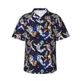thumbnail image 1 of Balery Astronauts in sport Camisas hawaianas de manga corta para hombre, camisas playeras de corte holgado, camisas de vacaciones con botones,Medium, 1 of 7