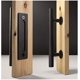 thumbnail image 1 of juego de manijas para puertas de granero de acero inoxidable de alta resistencia., 1 of 5