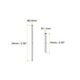 thumbnail image 2 of Uxcell 10Pack Watch Strap Tubes Pins, 1.1mm Tube Dia, 24mm Pin Length Stainless Steel, 2 of 5