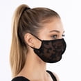 thumbnail image 2 of Unique Bargains 1 Pc Breathable Thin Sunscreen Mask Black Lace, 2 of 5