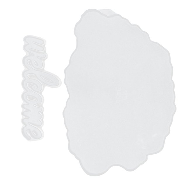 Moldes de resina de bienvenida Bling Bling 2 piezas de silicona