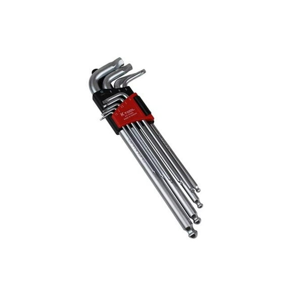 Damaged Hex Screw Removing Allen Key Set - 9 Piece