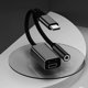 thumbnail image 2 of Adaptador de Audio Auxiliar 3 en 1 USB C A 3,5 mm/Tipo C/IOS, Convertidor de Auriculares de Carga Rápida PD, Color Negro, 2 of 5