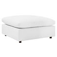 thumbnail image 1 of Modway Commix Down Filled Overstuffed Vegan Leather Ottoman in White, 1 of 8