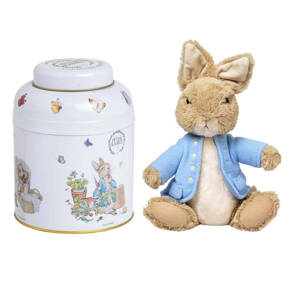 Peter Rabbit Gift Set Tea Caddy and Plush Toy, 1 Pack