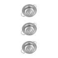 thumbnail image 2 of mmirethe Stainless Steel Sink Dish Drying Rack Organizer Drain Sink Plastic Basket Silver 8.86 Inch 3Set, 2 of 6