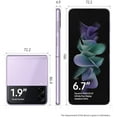 thumbnail image 4 of SAMSUNG Galaxy Z Flip 3 5G 128GB (Factory Unlocked) Lavender Cellphone, 4 of 5