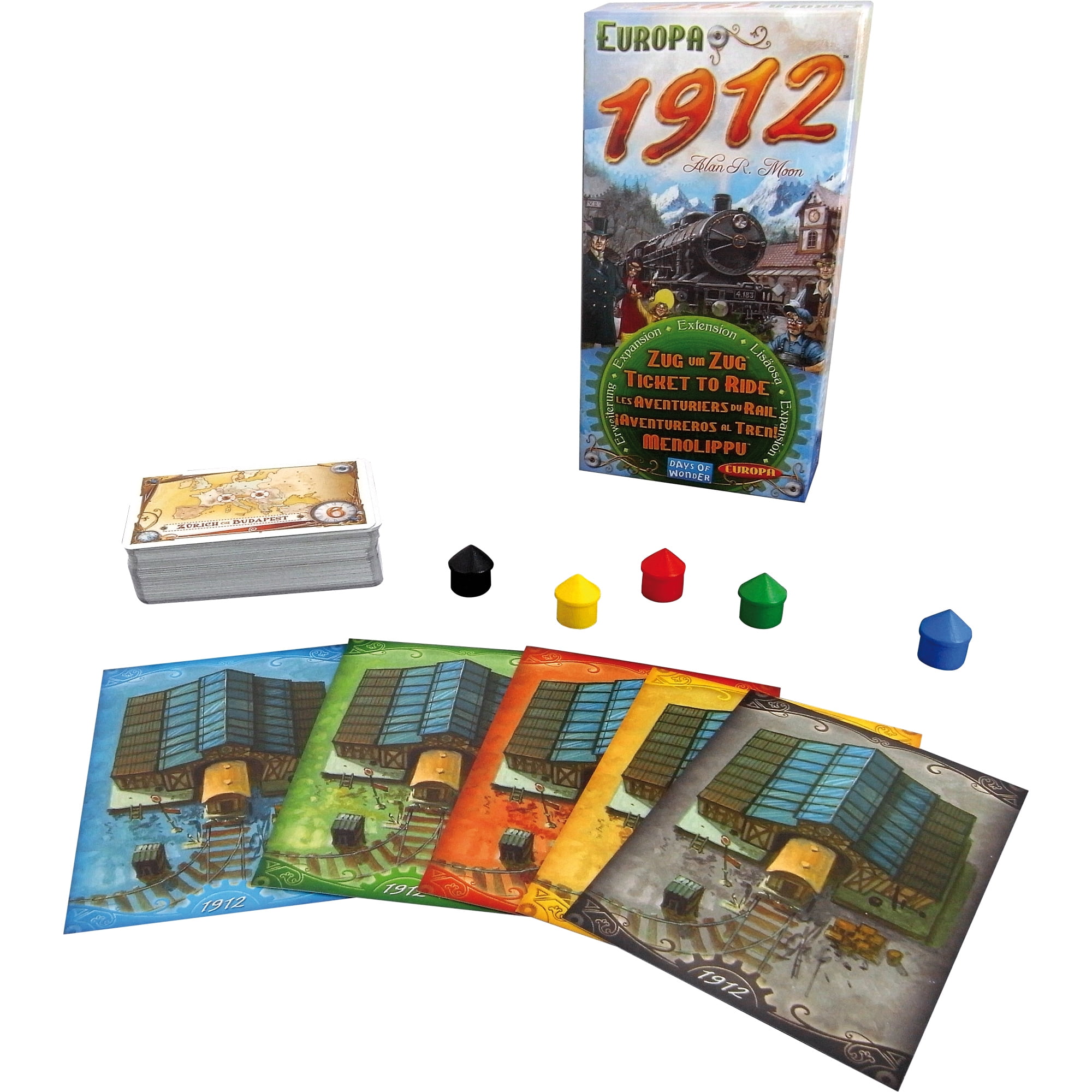 Ticket to Ride Europe 1912 Expansion Strategy Board Game for Ages 8+, from Asmodee