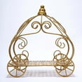 thumbnail image 6 of Efavormart 11" Gold Cinderella Pumpkin Carriage Centerpiece, Decorative Princess Carriage Dessert Cupcake Pastry Candy Display Plate Event, Birthday Party, 6 of 10