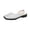 Silver, variant on Miqool Square Toe Faux Leather Loafers for Women Low Block Heel Slip On ankle Strap Casual Dress Shoes