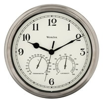 Westclox 12" Metal Indoor/Outdoor Wall Clock