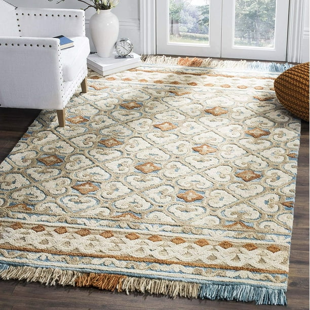 Safavieh Blossom Collection Floral Vines Premium Wool Area Rug, 8' x 10